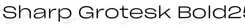 Sharp Grotesk Bold25字体转换